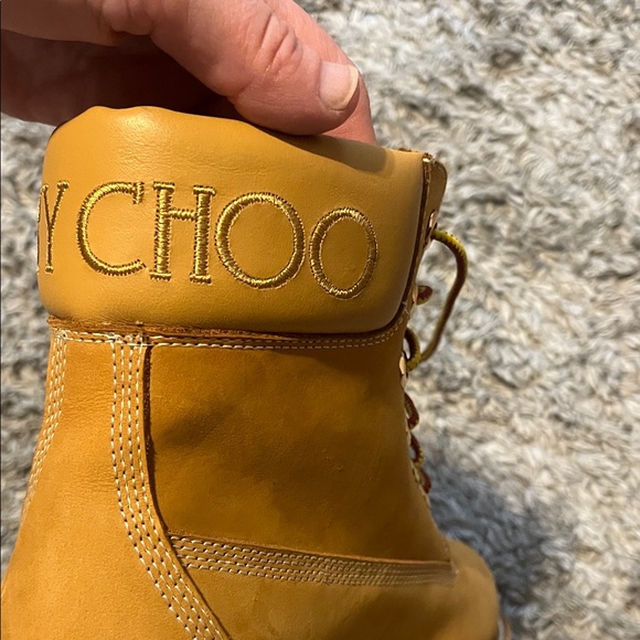 Jimmy Choo Women's Tan Lace Up Boots - Picture 4 of 8